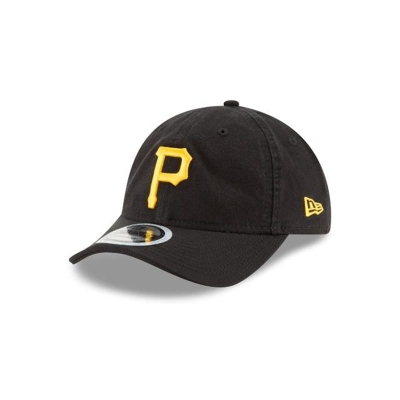 Black Pittsburgh Pirates Hat - New Era MLB Packable 9TWENTY Adjustable Caps USA4735021